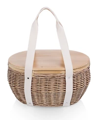 Picnic Time Castaway Insulated Cooler Picnic Basket, 17.5"x 13"