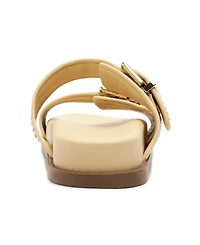 Schutz Women's Naomi Round Toe Flat Sandals