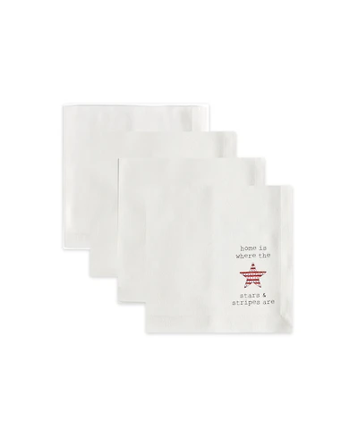 Tableau Cuties Americana Set of 4 Napkins, 8.25" x 8.25"