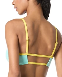 Kate Spade Women's Contrast-Trim Bralette Bikini Top, Exclusively at Macy's