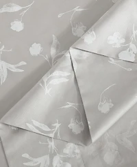 Closeout! Calvin Klein Printed 300-Thread Count Cotton Sateen 4-Pc. Sheet Set, King