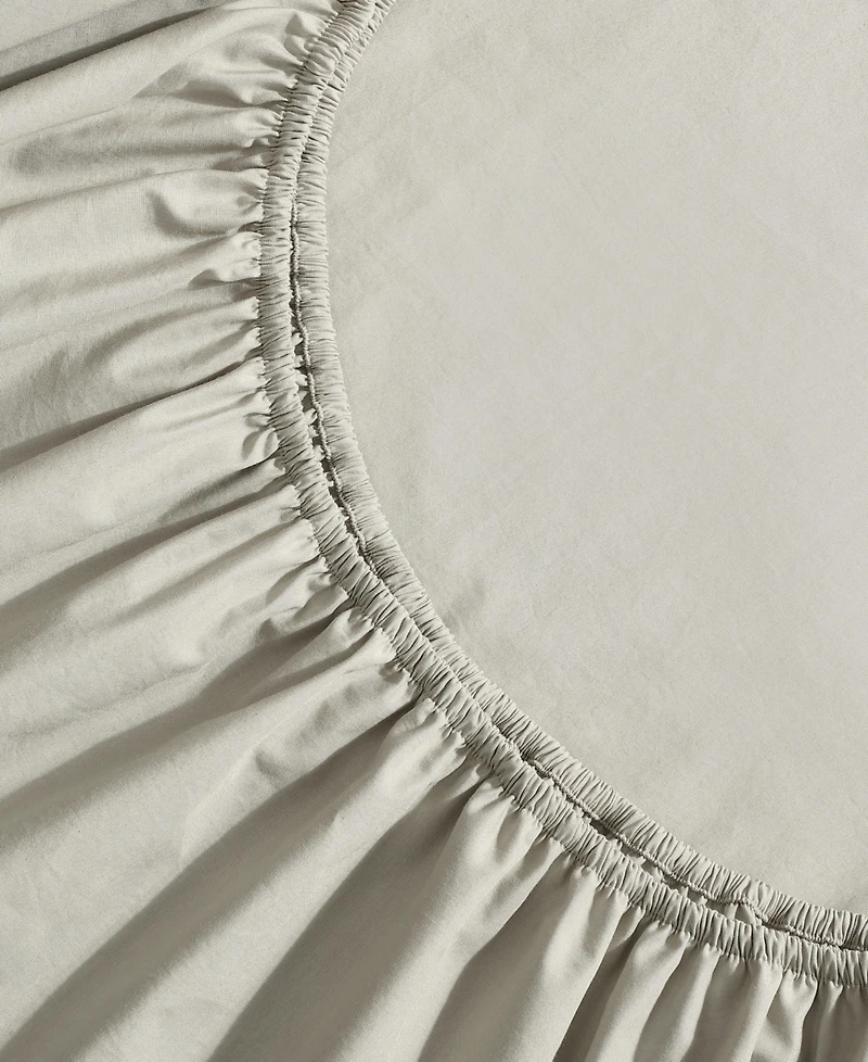 Calvin Klein Washed Cotton Percale 4-Pc. Sheet Set