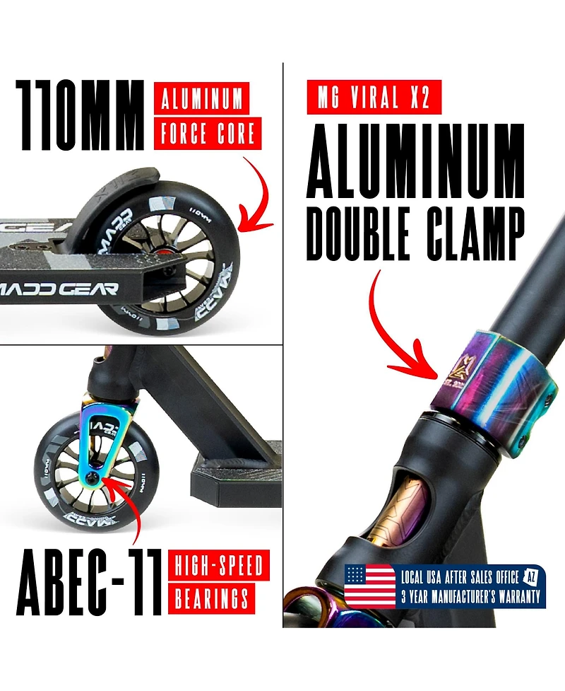 Pro Stunt Scooter for Kids and Teens Ages 8