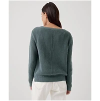 Pact Women's Organic Cotton Luxe Knit Boatneck Sweater