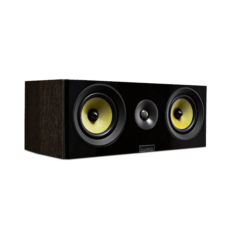 Fluance Signature HiFi 2-Way Center Channel Speaker for Enhanced Dialogue and Vocals Home Theater Surround Sound Systems - Natural Walnut (Hfcw)