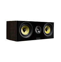 Fluance Signature HiFi 2-Way Center Channel Speaker for Enhanced Dialogue and Vocals Home Theater Surround Sound Systems - Natural Walnut (Hfcw)