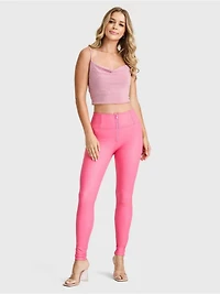 Freddy Women's Faux Leather High-Rise Sculpting Skinny Pants