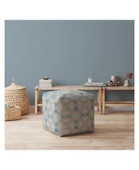 Cotton Ikat Pouf Ottoman – Stylish and Versatile