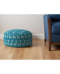 Round Cotton Giraffe Pouf Ottoman – Fun and Versatile Accent