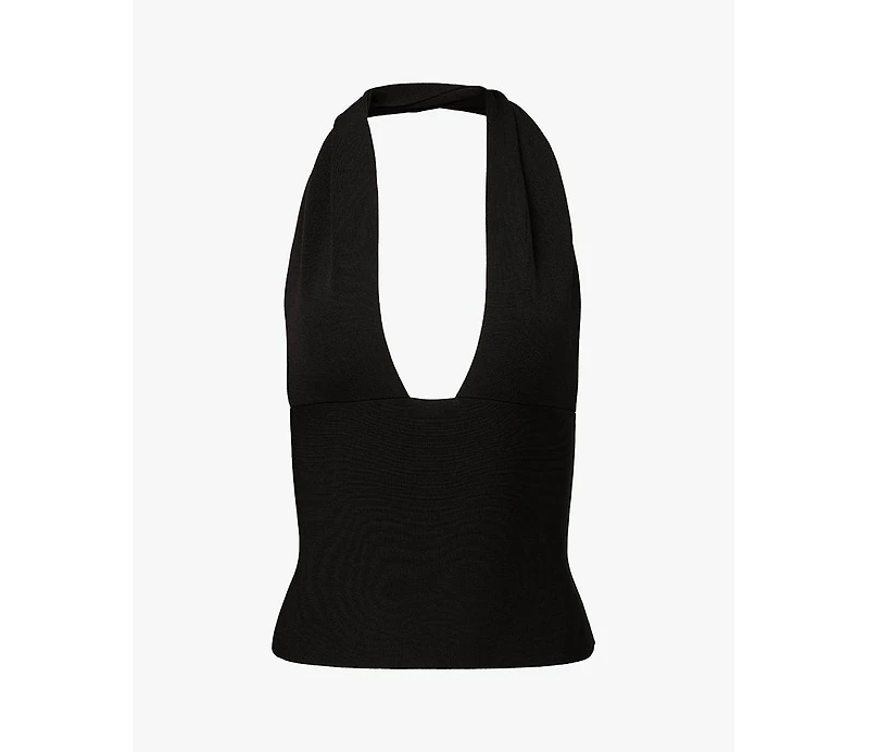 WeWoreWhat Women's Knit Halter Top