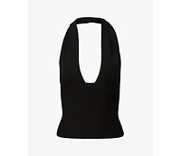 WeWoreWhat Women's Knit Halter Top