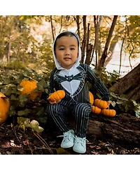 Nightmare Before Christmas Baby Boys Jack Skellington Zip Up Coverall Newborn to