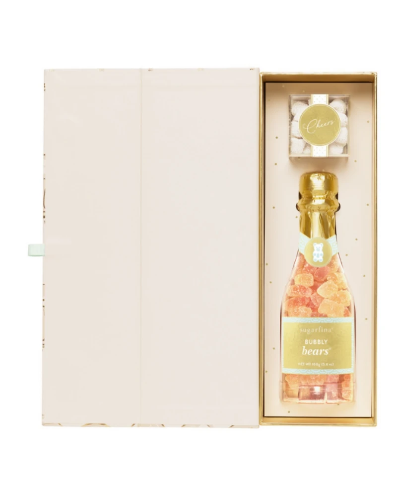 Sugarfina Pop The Champagne Bottle & Cube Gift Box, 2 Pieces