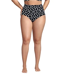 Lands' End Plus Sculpting Suit High Waisted Bikini Bottoms