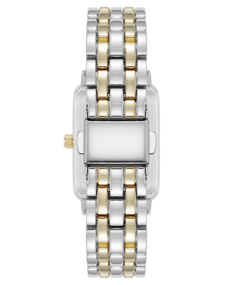 Anne Klein Women's Quartz Rectangular Estate Two-Tone Metal Alloy Watch, 25mm