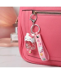 Hello Kitty Ice Cream Keychain with Glitter Charm and Pink Strap
