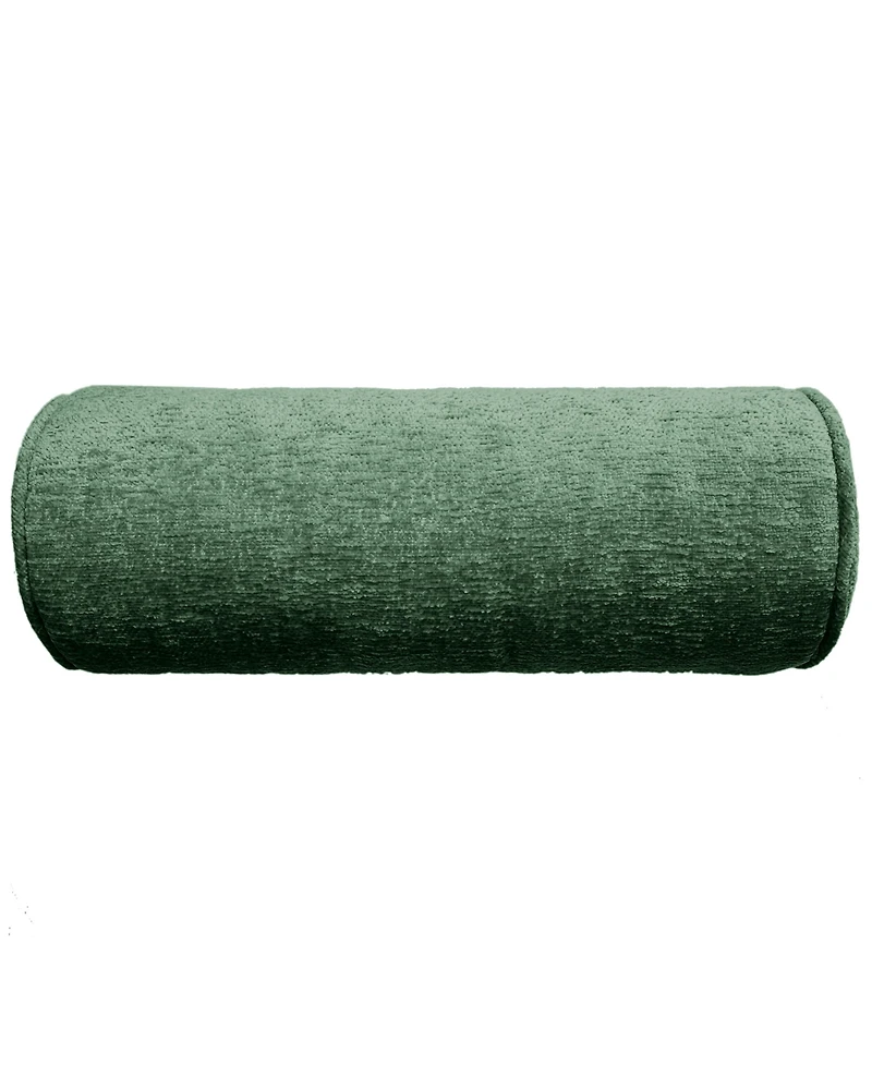 Edie@Home Delmonico Chenille Lumbar Neck Roll Decorative Pillow