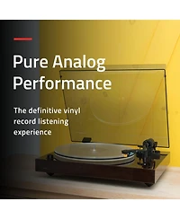 Fluance RT85N Reference High Fidelity Vinyl Turntable Record Player with Nagaoka Mp-110 Cartridge And Anti-Vibration Wood Isolation Base