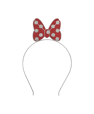 Disney Minnie Mouse Bow Glitzy Metal Headband