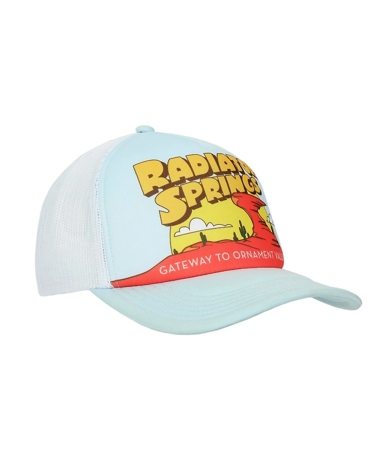 Disney Men's Pixar Cars Radiator Springs light Blue Trucker Hat