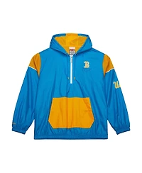 Mitchell & Ness Men's Blue Ucla Bruins Anorak Vintage Logo Half-Zip Hoodie Jacket