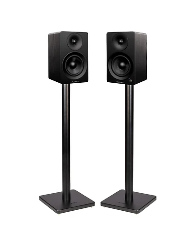 Fluance Ai41 Powered 2-Way 2.0 Stereo Bookshelf Speakers with Speaker Stands 5" Drivers 90W Amplifier for Turntable Bluetooth 5 Wireless Music Streami