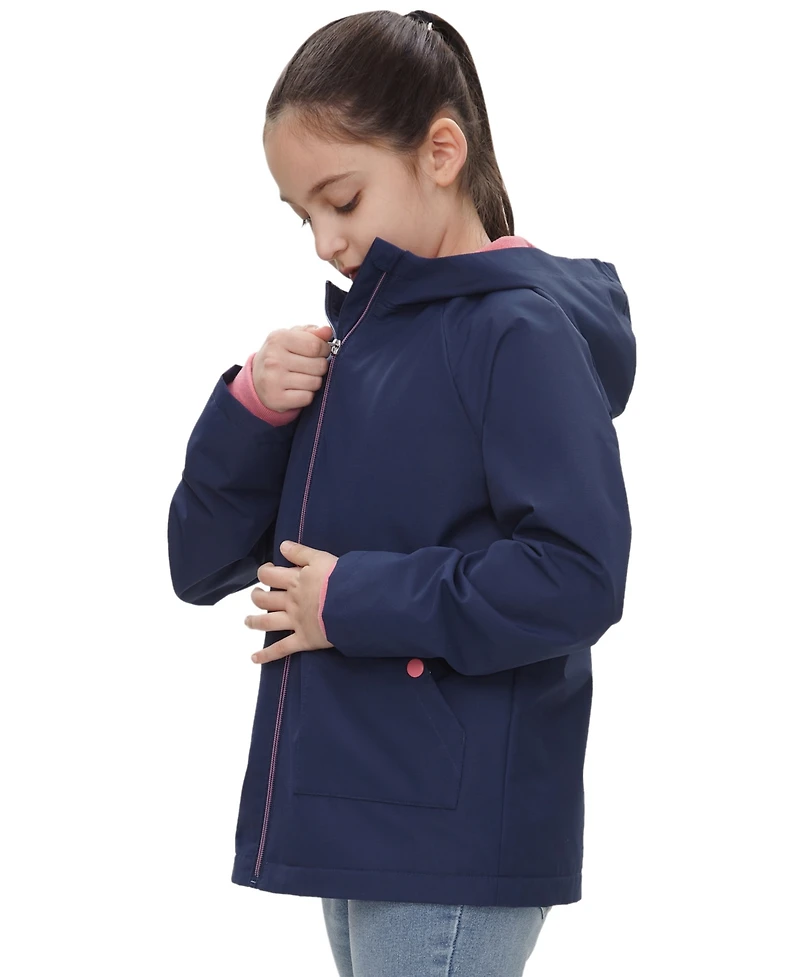 Rokka&Rolla Girls Ripstop Fleece Lined Windbreaker