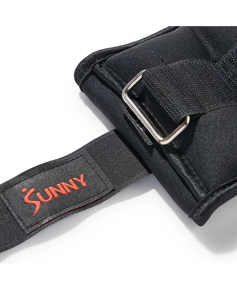 Sunny Health & Fitness Ankle Weights 4 lb, Pair, Black