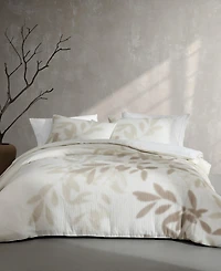 Calvin Klein Shadow Branches Melange Gauze 3-Pc. Duvet Cover Set