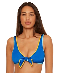 Becca Women's Crinkle Crush Textured Convertible Bikini Top