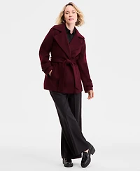 Michael Kors Women's Double-Breasted Belted Wrap Coat, Exclusively at Macy's