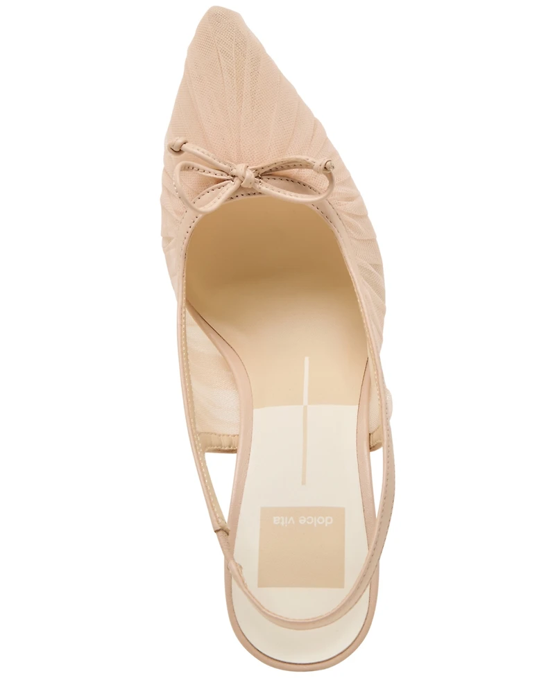 Dolce Vita Women's Yela Tule Bow Slingback Pumps