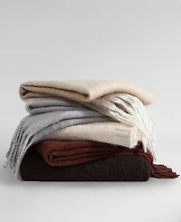 Calvin Klein Mohair Ombre Throw, 70" X 50"