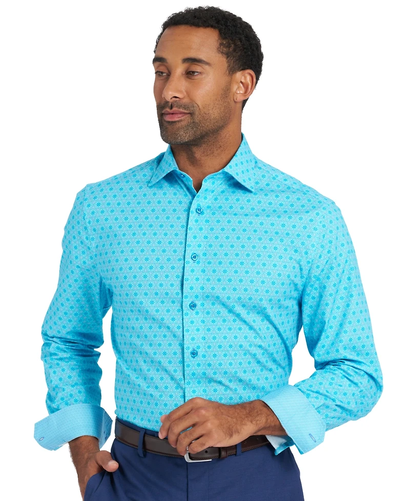 Nick Graham Men's Hexagon Star Dress Shirt