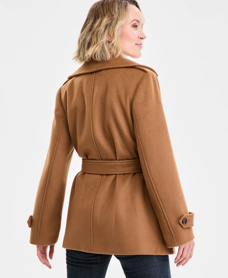 Michael Kors Women's Double-Breasted Belted Wrap Coat, Exclusively at Macy's