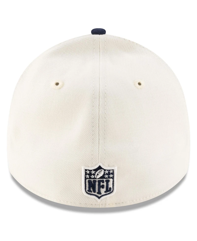 New Era Men's Cream/ College Navy Seattle Seahawks 2025 Nfl Draft 39THIRTY Flex Hat