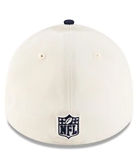 New Era Men's Cream/Navy Tennessee Titans 2025 Nfl Draft 39THIRTY Flex Hat