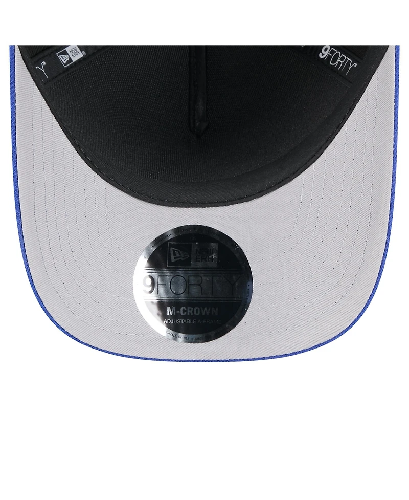 New Era Men's Black/Royal Buffalo Bills 2025 Nfl Draft 9FORTY A-Frame M-Crown Adjustable Hat