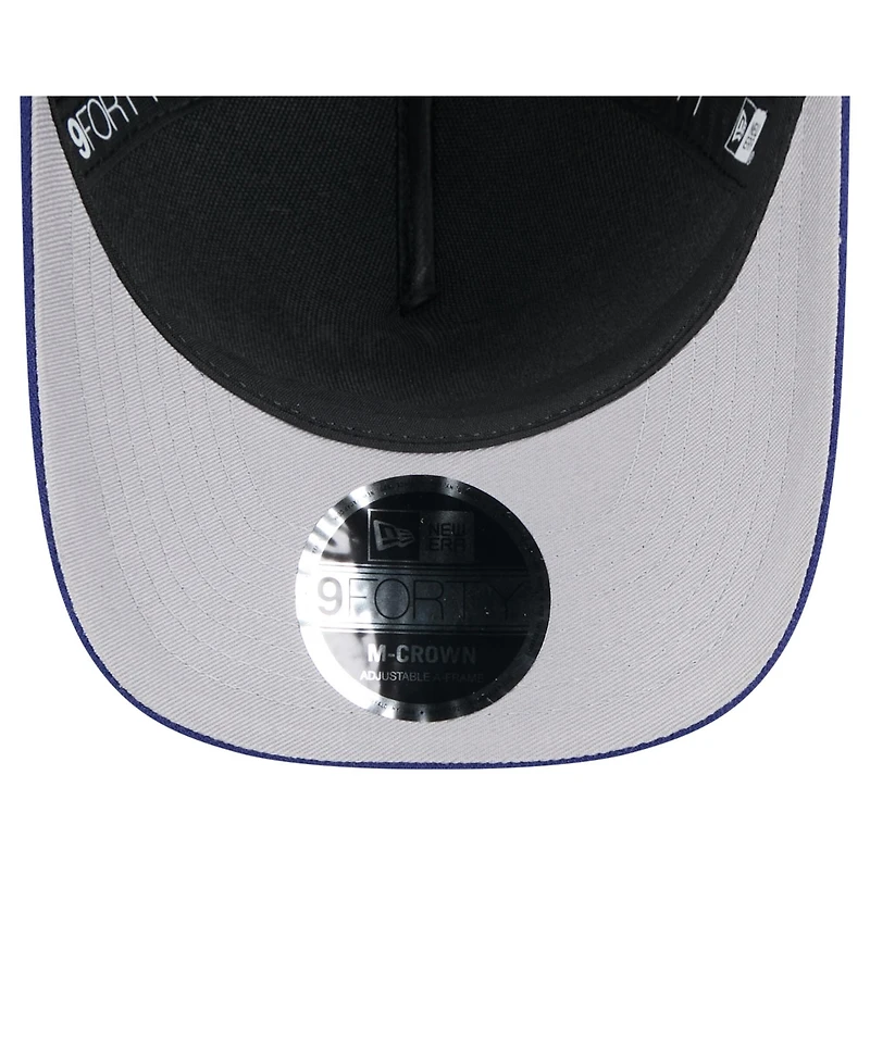 New Era Men's Black/Navy Shield Merchandise 2025 Nfl Draft 9FORTY A-Frame M-Crown Adjustable Hat