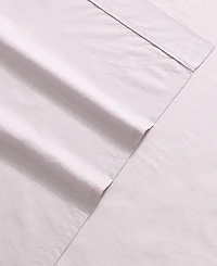 Closeout! Calvin Klein Washed 200-Thread Count Cotton 3-Pc. Sheet Set, Twin Xl