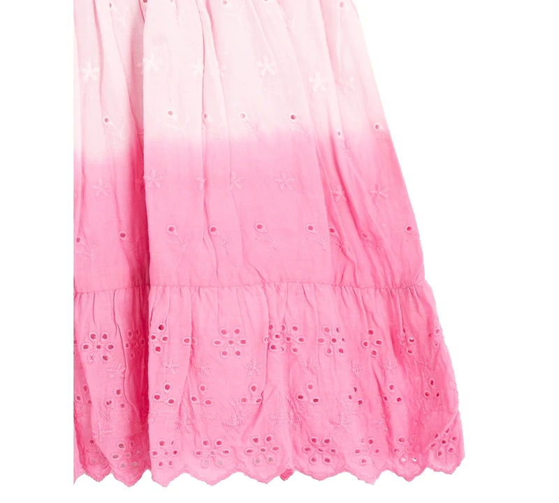 Rare Editions Baby Girls Flutter-Sleeve Ombre Eyelet Dress