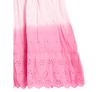 Rare Editions Baby Girls Flutter-Sleeve Ombre Eyelet Dress