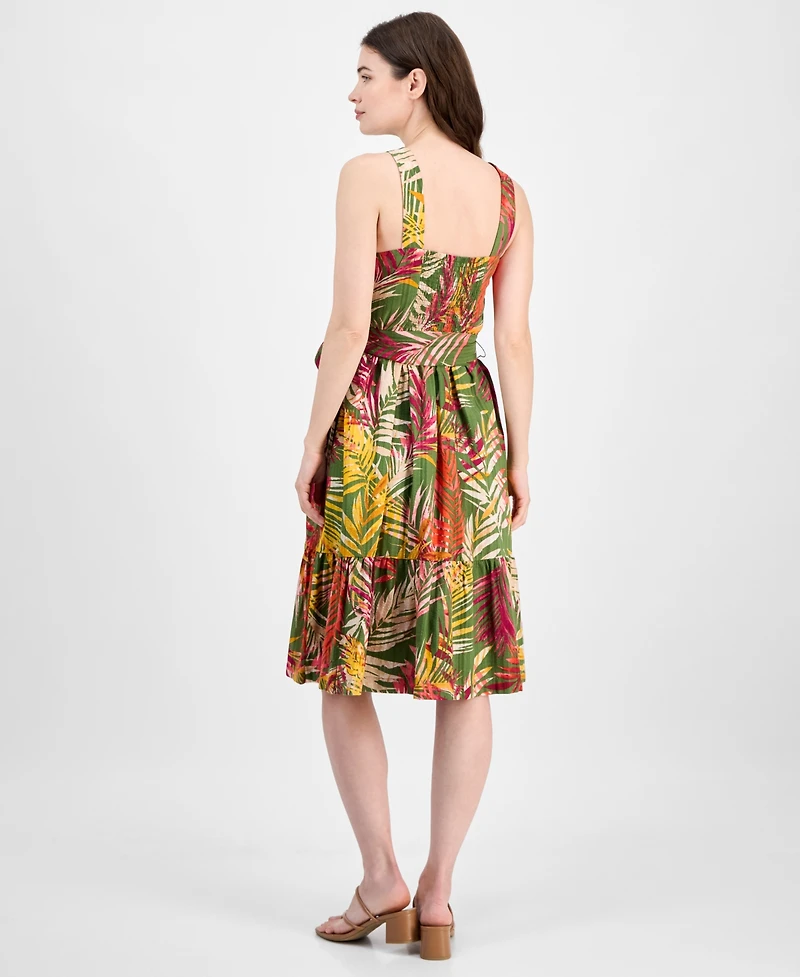Anne Klein Women's Printed Chiffon Fit & Flare Dress