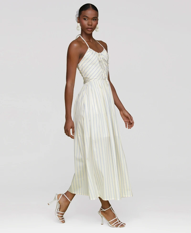 Avec Les Filles Women's Halter Maxi Dress