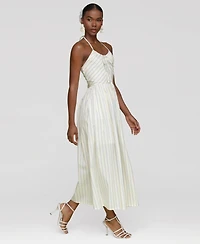 Avec Les Filles Women's Halter Maxi Dress