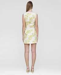 Avec Les Filles Women's Side-Slit Miniskirt