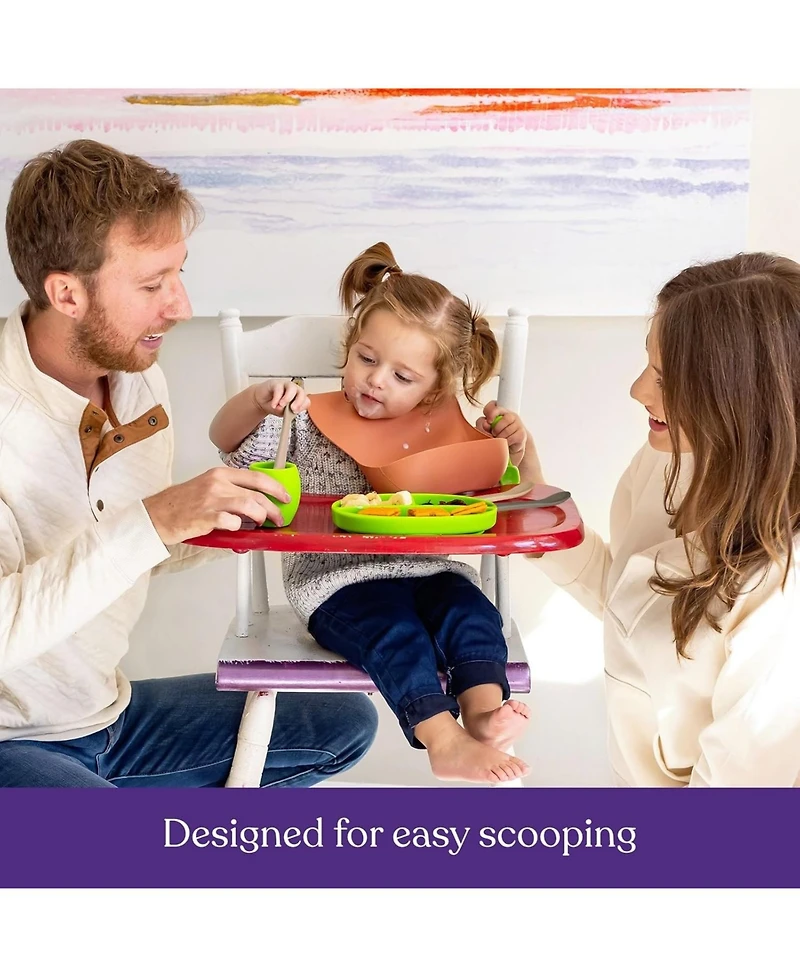 Sperric Baby Spoons First Stage Silicone Baby Spoon – Self Feeding Baby Utensils – Infant Spoons First Stage Baby Feeding Spoon