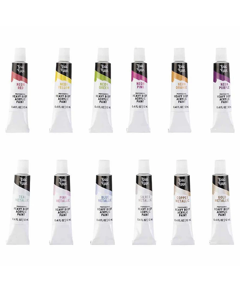 Professional Heavy Body Acrylic: Neon & Metallic