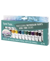 Professional Watercolor Paint Set: Jewel Tones