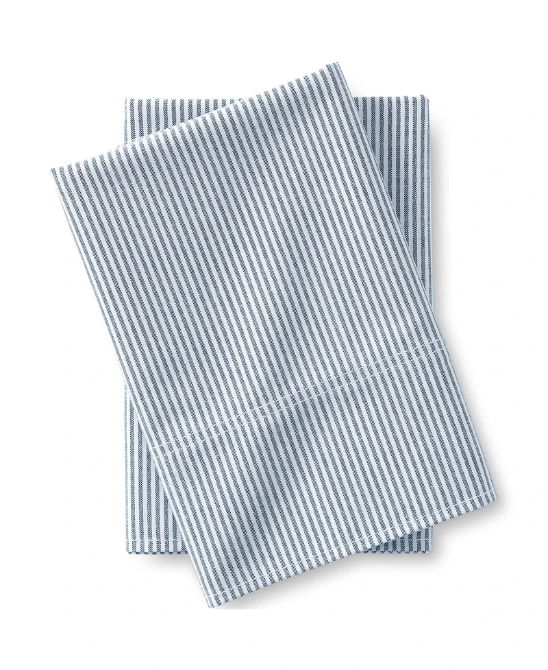 Lands' End Cotton Oxford Stripe Pillowcases